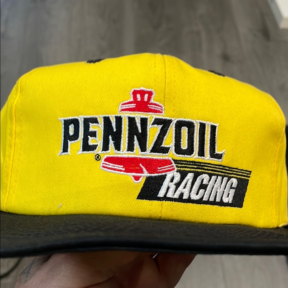 Pennzoil Racing Yellow and Black Cap